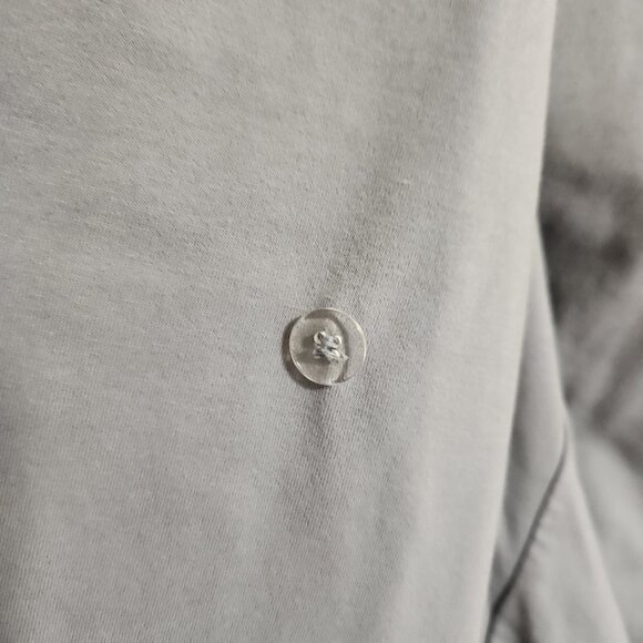 Standard James Perse | Gray Pima Cotton Wrap Drape Hoodie - Picture 10 of 10